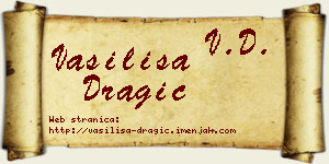 Vasilisa Dragić vizit kartica